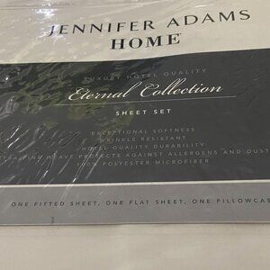 Jennifer Adams Eternal Sheet Set, 3-Piece Polyester Microfiber 3 pc set - NWT